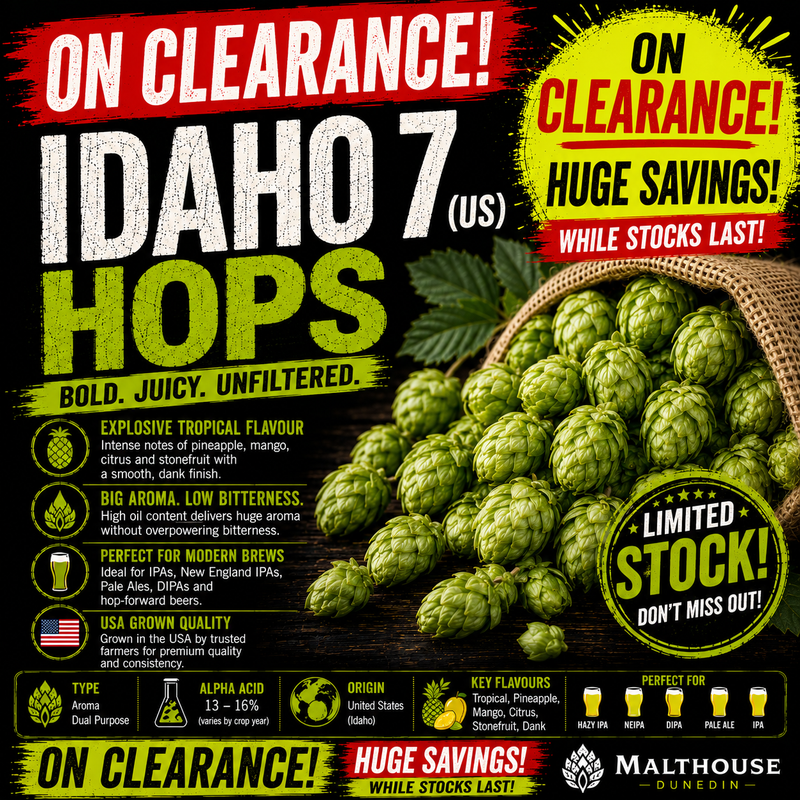 CLEARANCE Idaho 7 hops 200g