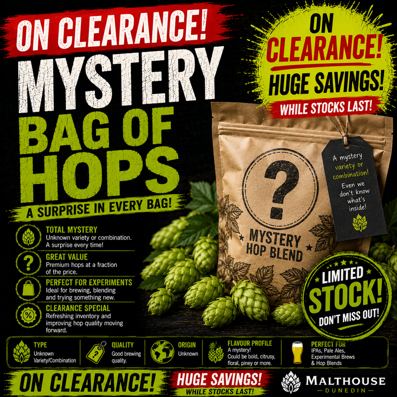 CLEARANCE Mystery bag of Hops 200g
