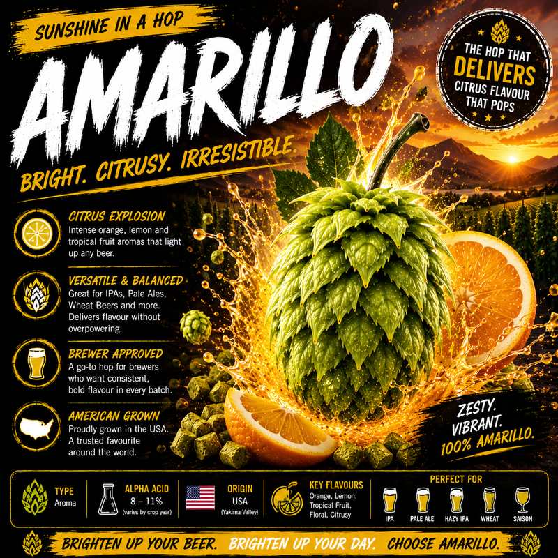Amarillo Hop Pellets 2025