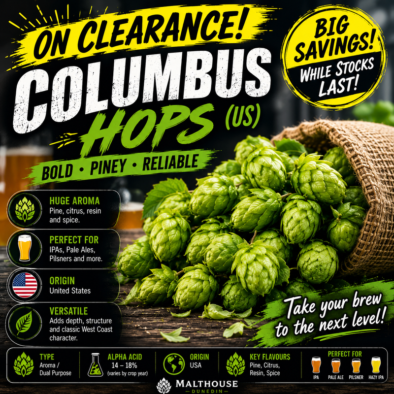 CLEARANCE Columbus Hops 200g