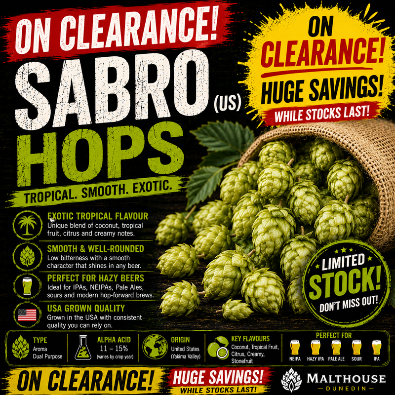 CLEARANCE Sabro Hops 200g