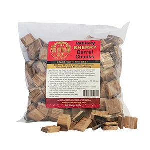 Barrel Chunks Pure Distilling Whiskey Sherry 500g