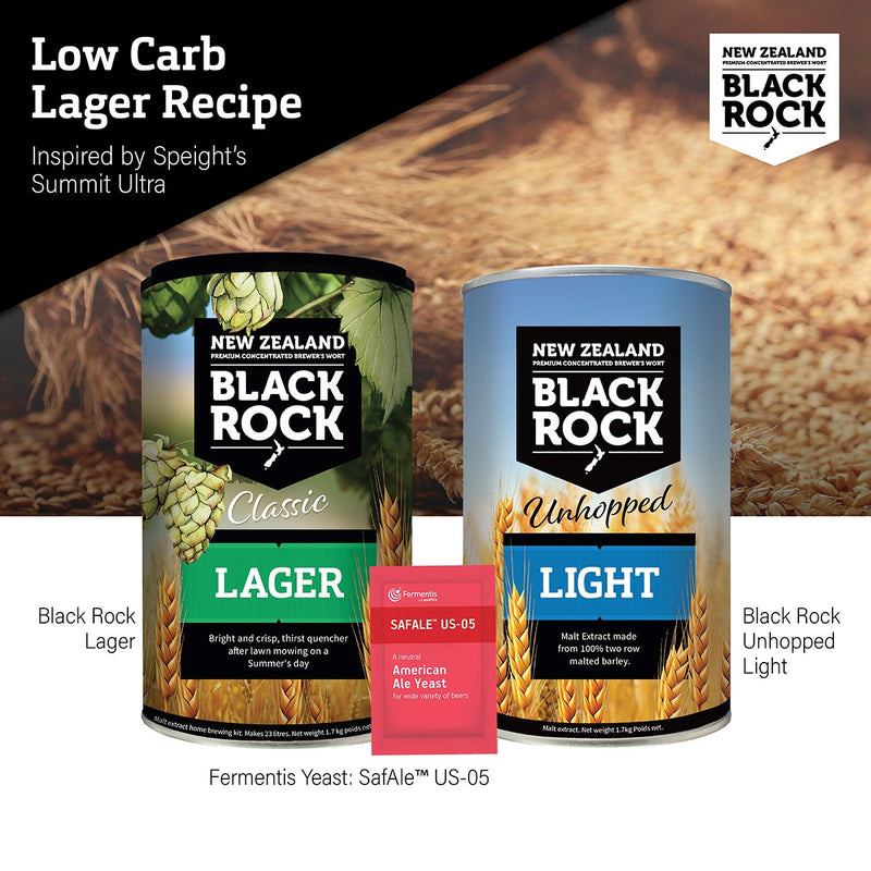 Black Rock Low Carb Lager-Inspired by Speights Summit Ultra