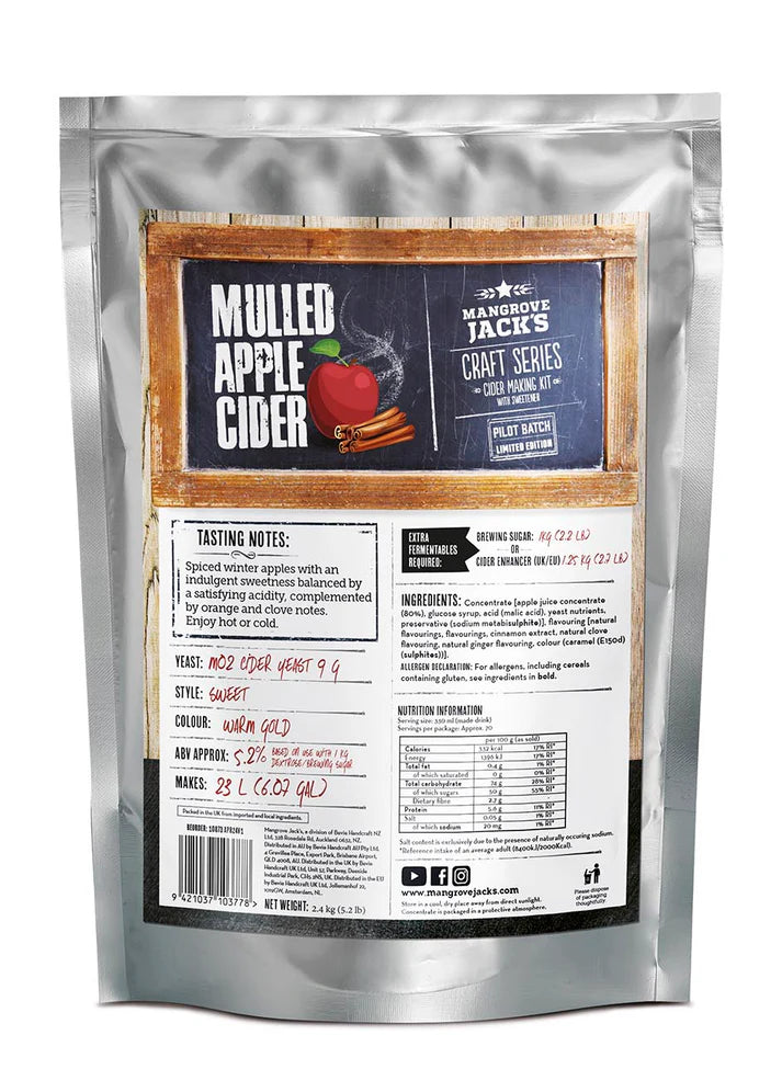 MJ Craft Series Mulled Apple Cider 2.4kg