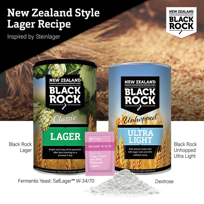 Black Rock NZ Premium Lager Recipe - Inspired by Steinlager