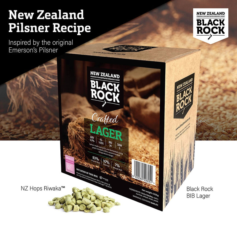 Black Rock NZ Pilsner Recipe - Inspired by Emersons