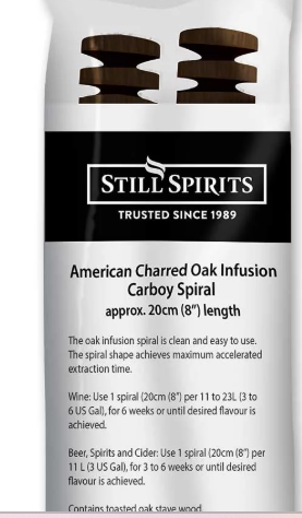 Still Spirits American Charred Oak Fusion Carboy Spiral