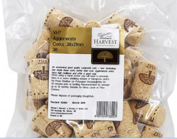 Corks  Colmate 38X21mm 30pcs